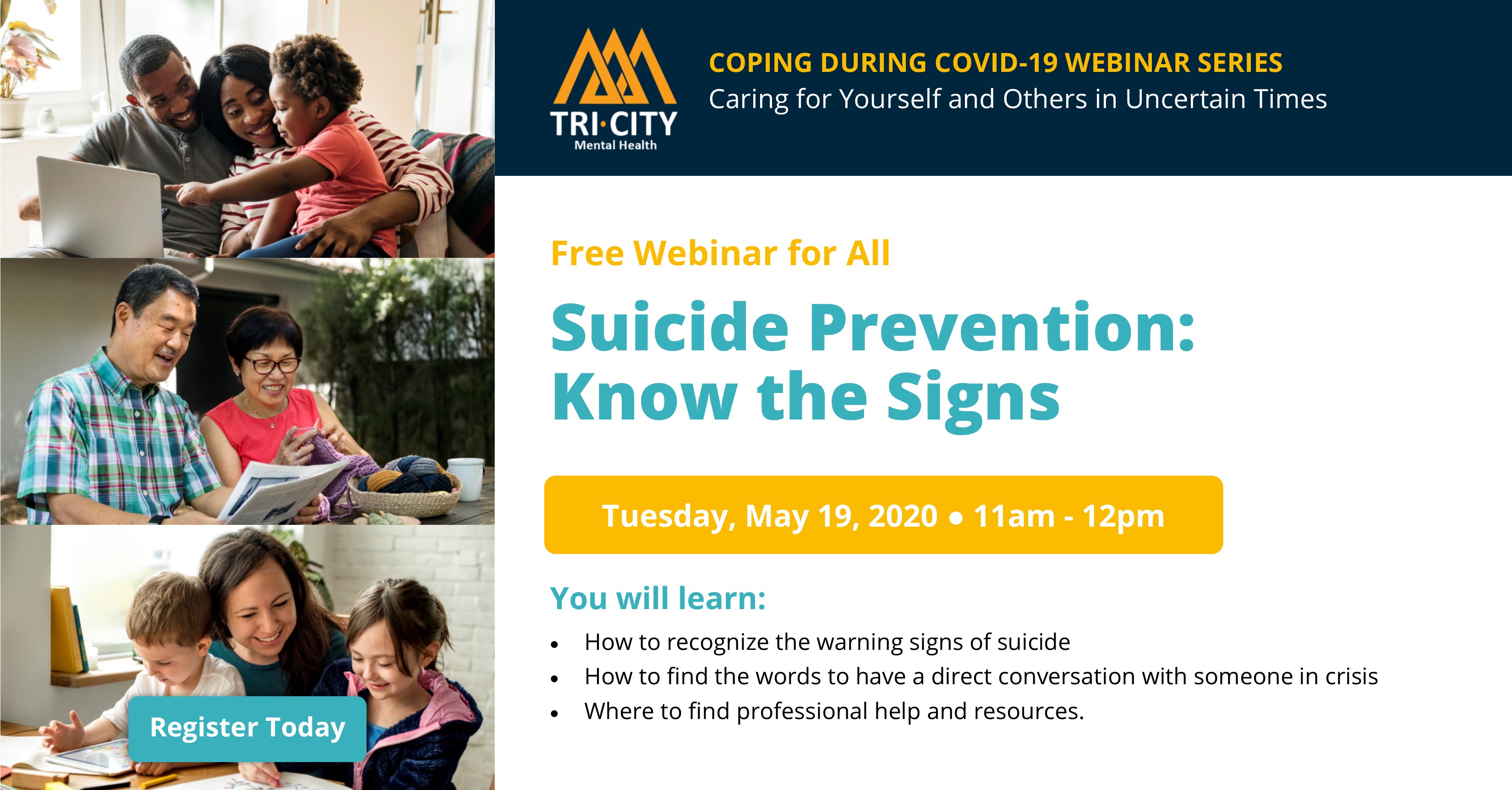 COVID 19 webinar suicide prevention
