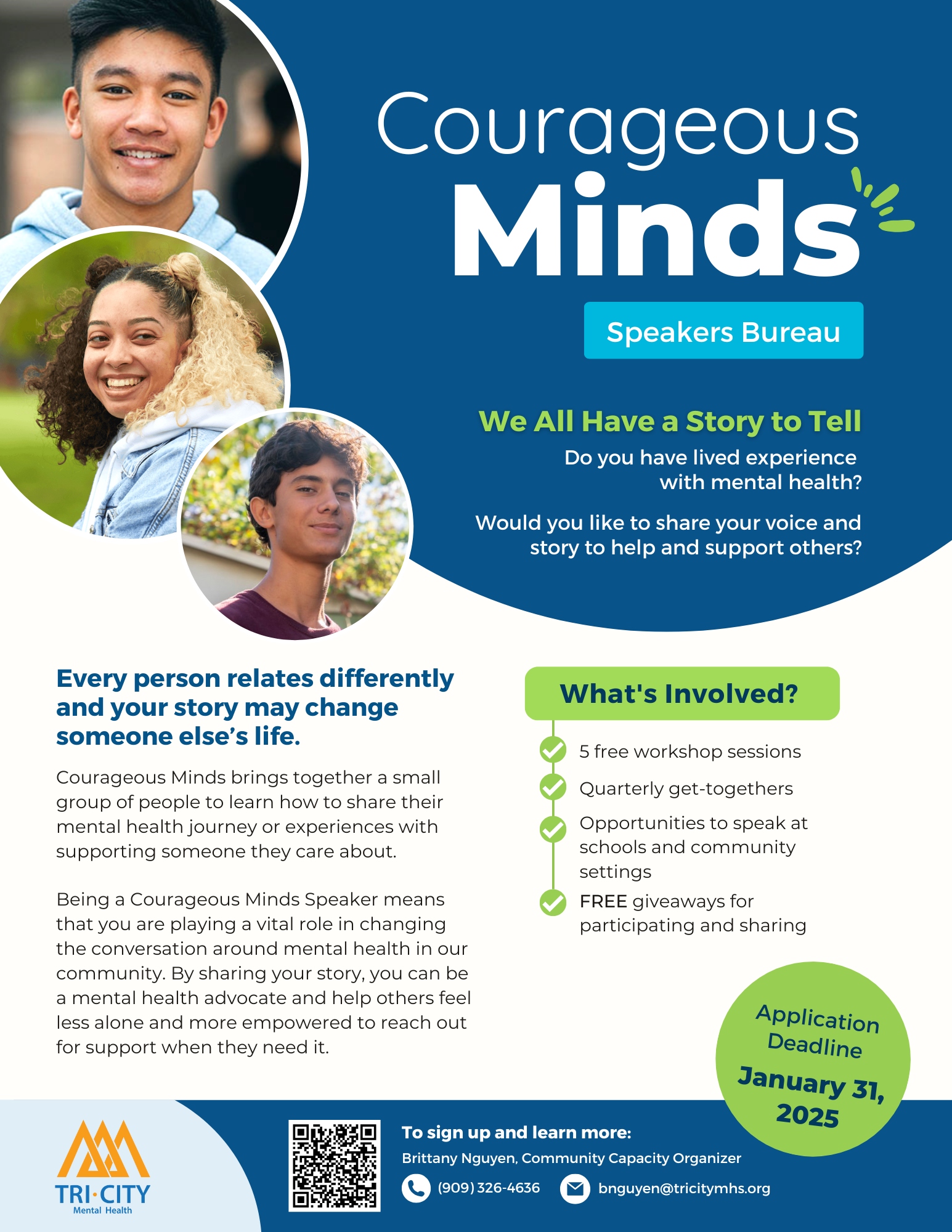 Click to view the Courageous Minds Flyer in PDF formata