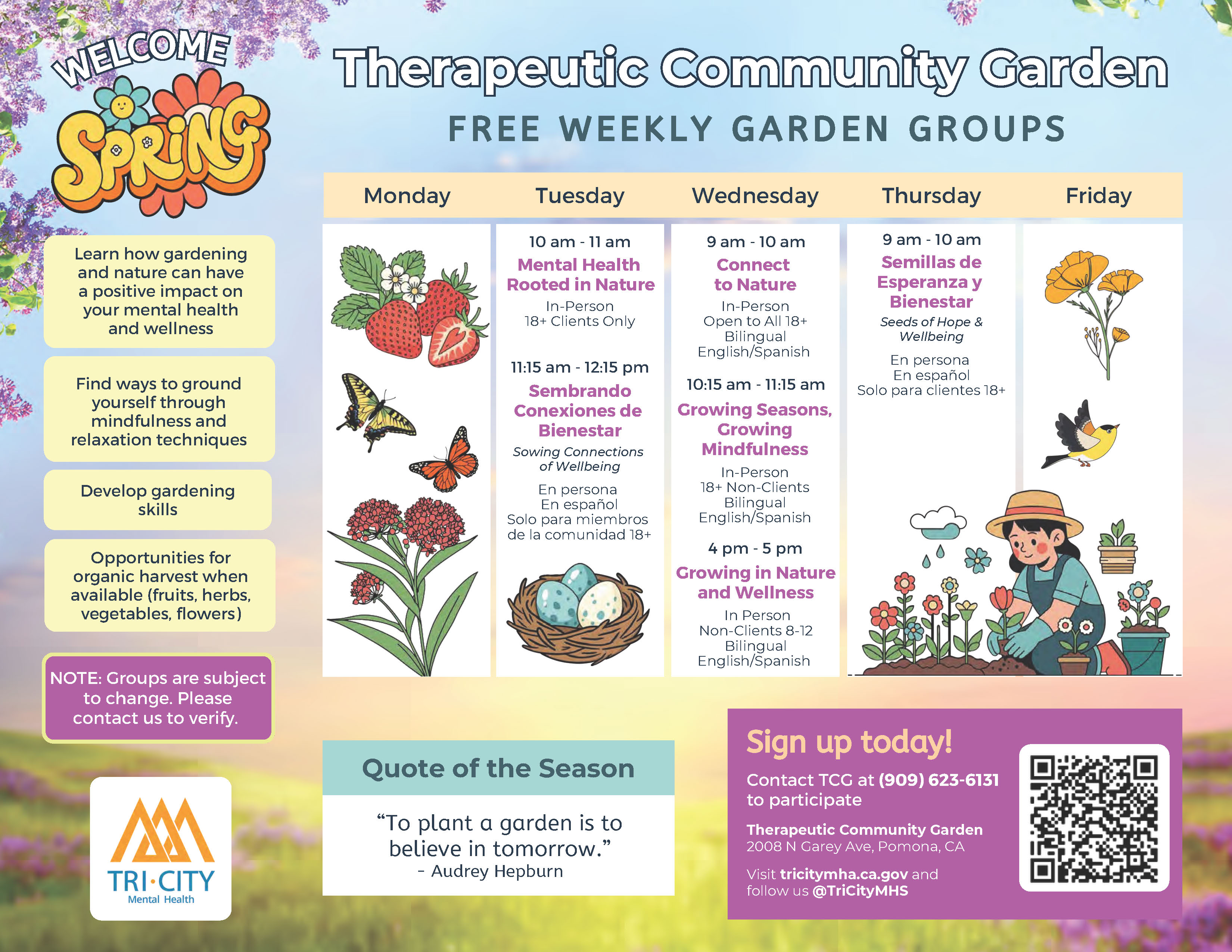 Download the TCG Group Calendar in PDF format