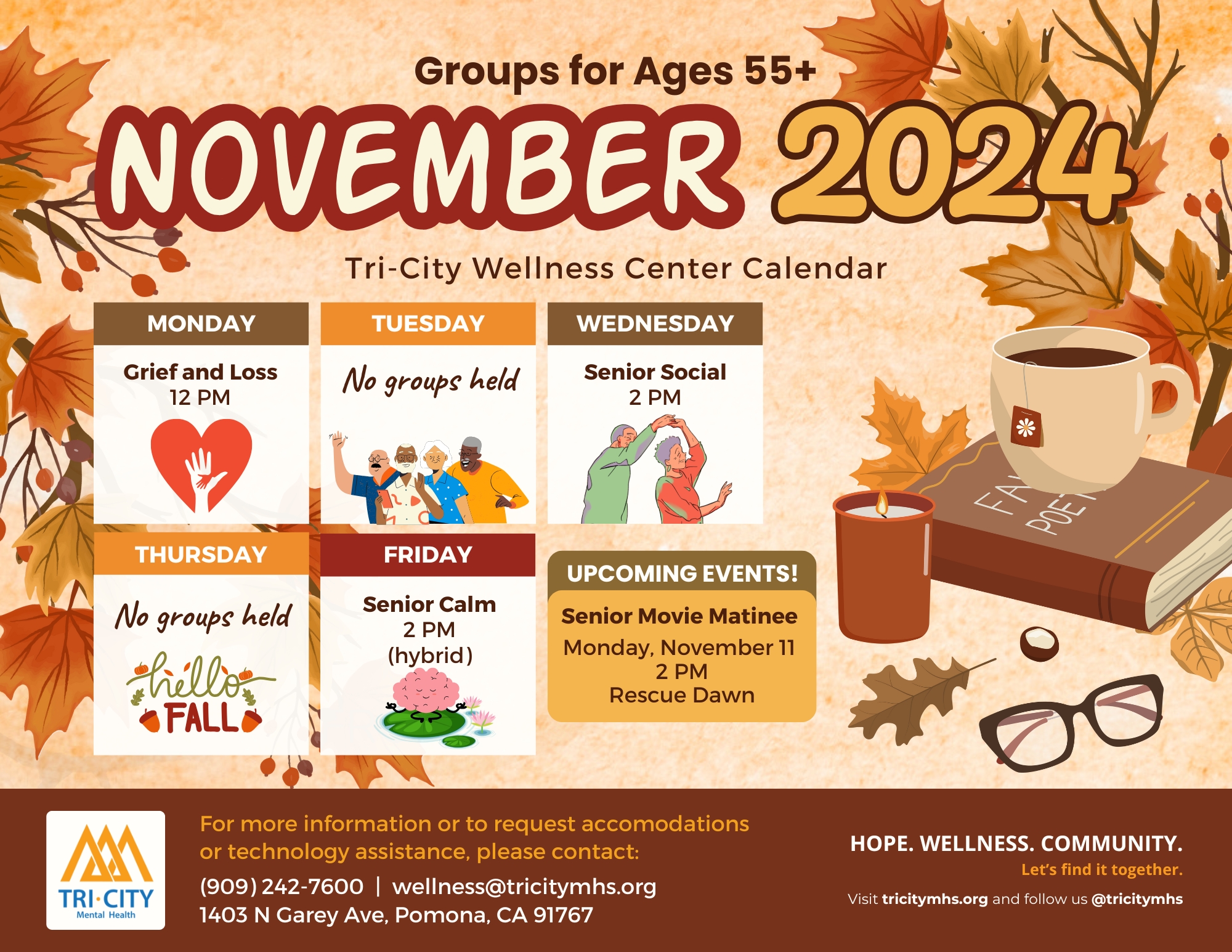 Download the Older Adult Group Calendar in PDF format