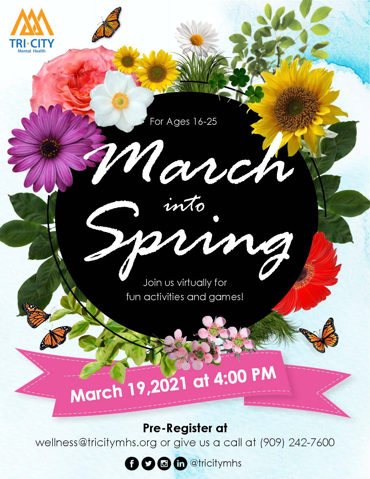 03 19 21 March into Spring TAY Flyer