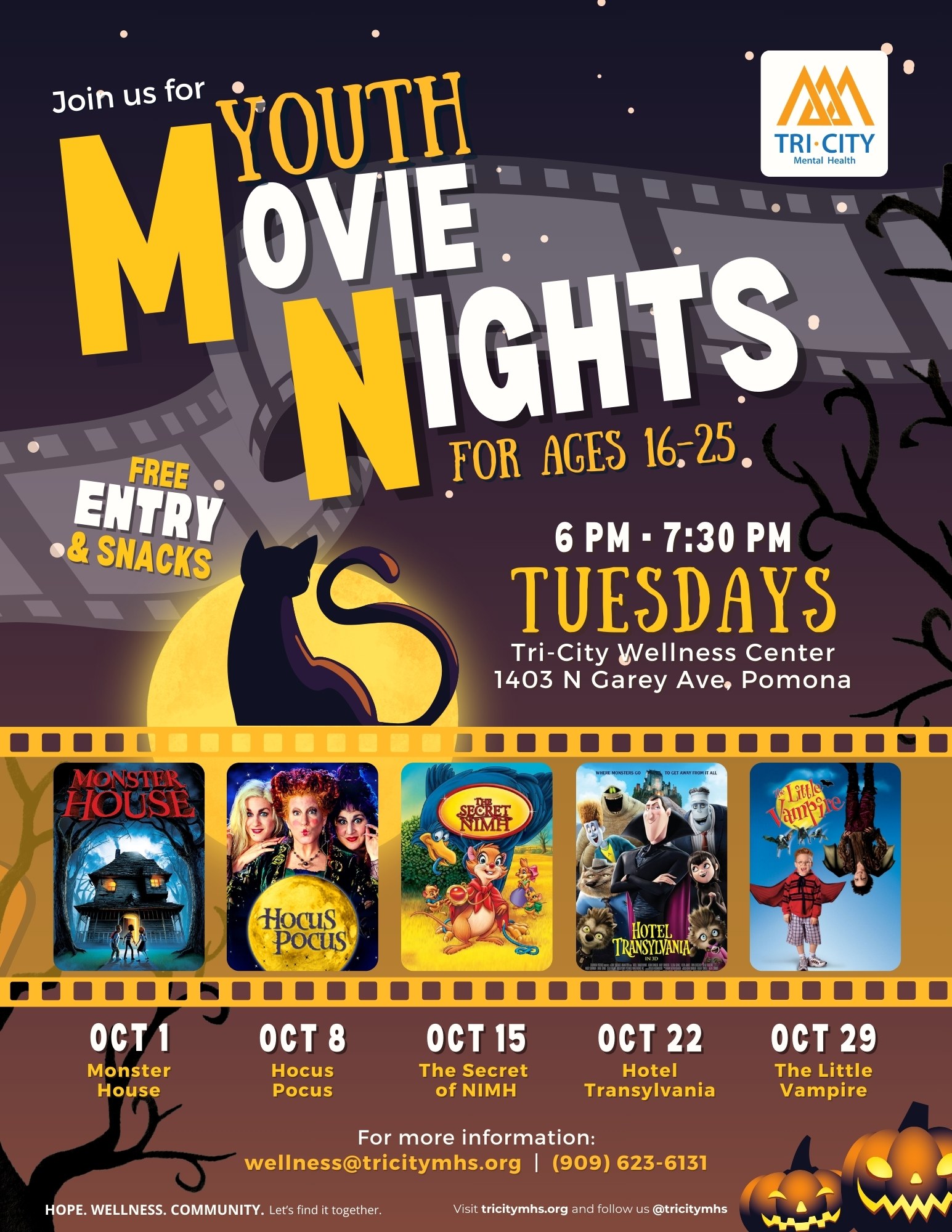 Sept 2024 Youth Movie Night Series