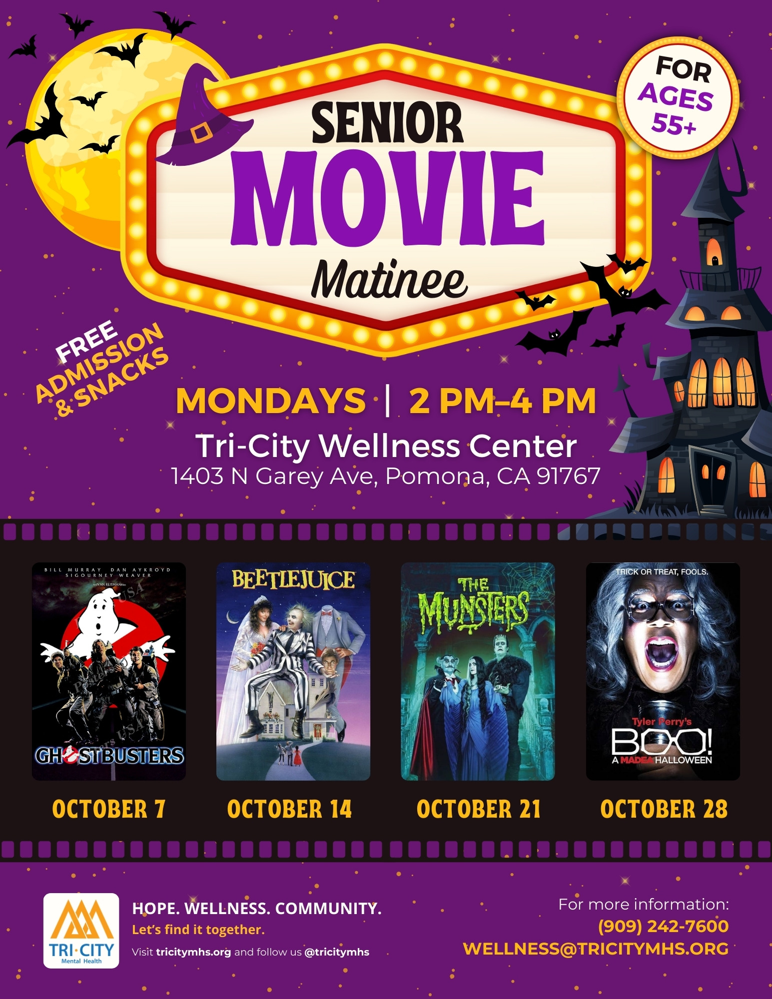 Sept 2024 Senior Movie Matinee Series